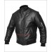 Men's Vintage Black Bomber Leather Jacket
